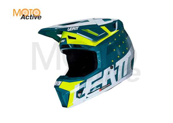 Кроссовый шлем с очками Leatt 7.5 V24 Acid Fuel